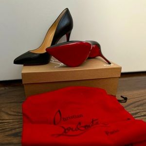 Brand New Christian Louboutin Leather Pumps- size 37.5